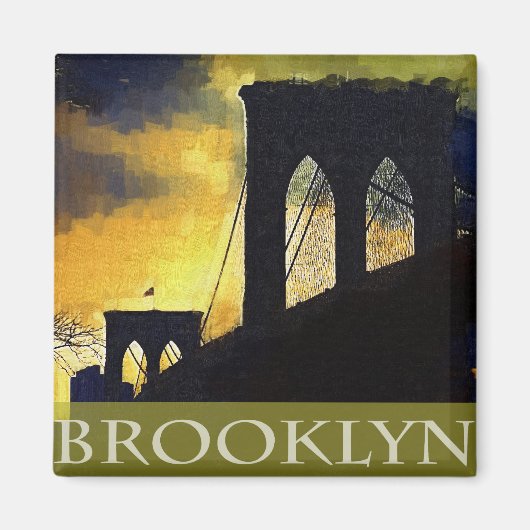 Brooklyn Bridge, New York Magnet (Voorkant)