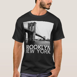 Brooklyn Bridge New York, mannen T-shirt