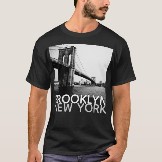 Brooklyn Bridge New York, mannen T-shirt (Voorkant)
