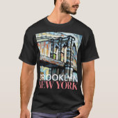 Brooklyn Bridge New York, mannen T-Shirt 2 (Voorkant)