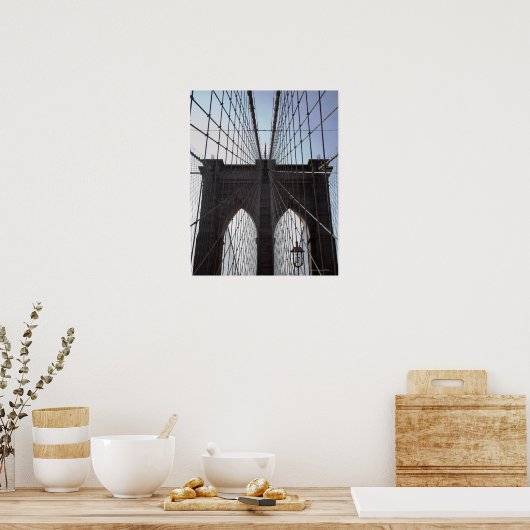 Brooklyn Bridge, New York, NY, VS 2 Poster (Keuken)