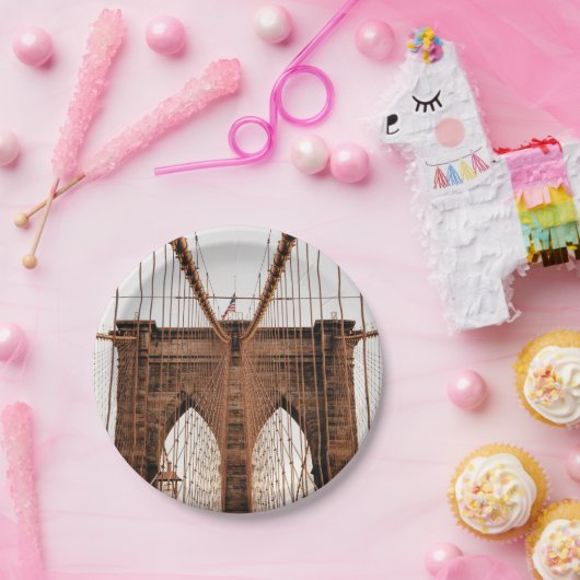 Brooklyn Bridge, New York Papieren Bordje (Feest)