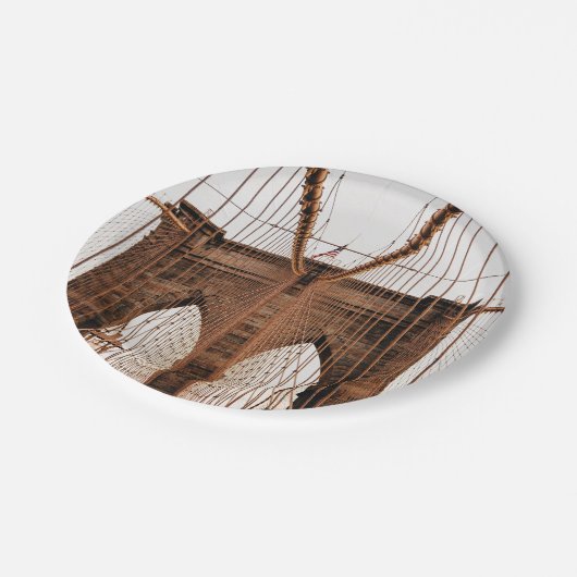 Brooklyn Bridge, New York Papieren Bordje (Gekanteld)