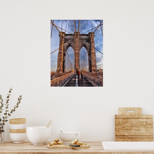 Brooklyn Bridge, New York Poster (Keuken)
