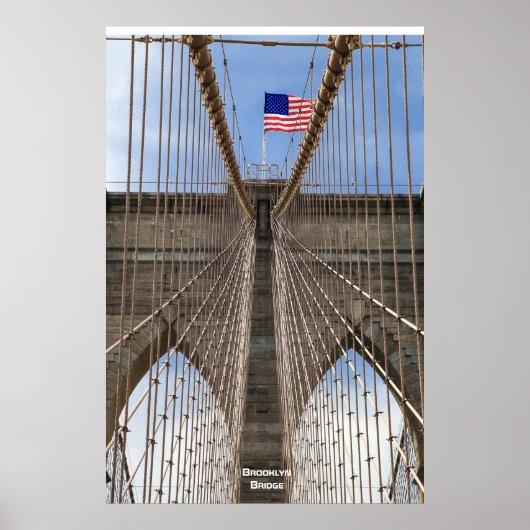 Brooklyn Bridge ,New York Poster (Voorkant)