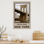 Brooklyn Bridge New York Poster (Keuken)