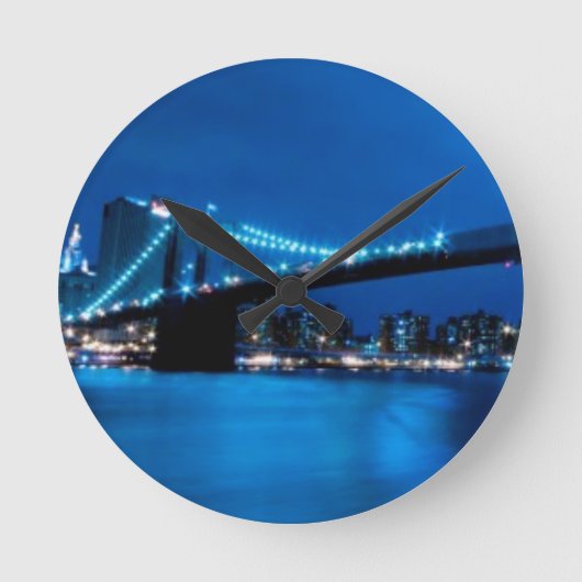 Brooklyn Bridge, New York Ronde Klok (Voorkant)