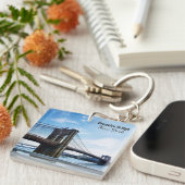 Brooklyn Bridge New York Souvenir Sleutelhanger (Voorkant Rechts)