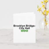 Brooklyn Bridge New York Subway Station Signs, Nyc Kaart (Gele Bloem)