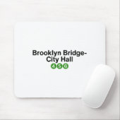 Brooklyn Bridge New York Subway Station Signs, Nyc Muismat (Met muis)