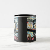 Brooklyn Bridge New York Tweekleurige Koffiemok (Center)