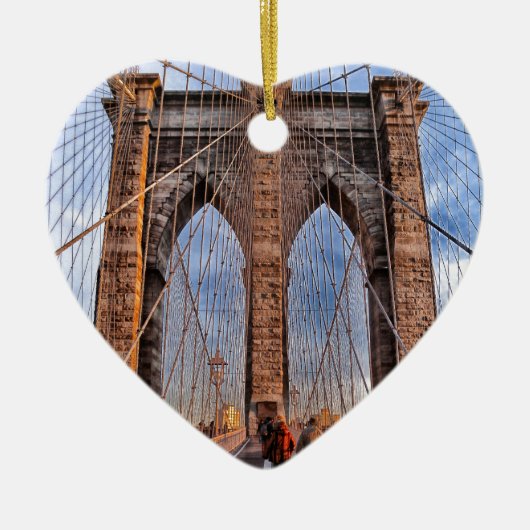 Brooklyn Bridge New York USA Keramisch Ornament (Voorkant)