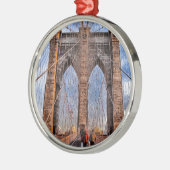 Brooklyn Bridge New York USA Metalen Ornament (Links)