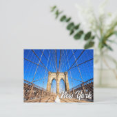 Brooklyn Bridge, New York, Verenigde Staten Briefkaart (Staand voorkant)