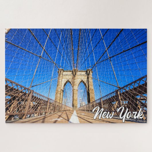 Brooklyn Bridge, New York, Verenigde Staten Legpuzzel (Horizontaal)