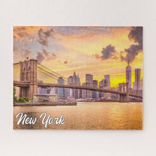 Brooklyn Bridge, New York, Verenigde Staten Legpuzzel (Horizontaal)