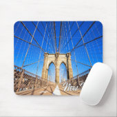 Brooklyn Bridge, New York, Verenigde Staten Muismat (Met muis)
