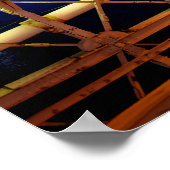 Brooklyn Bridge Night Panorama NYC Poster (Hoek)