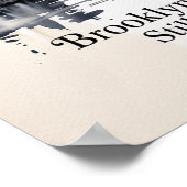 Brooklyn Bridge Nog Steeds Magie Inkt Poster (Hoek)