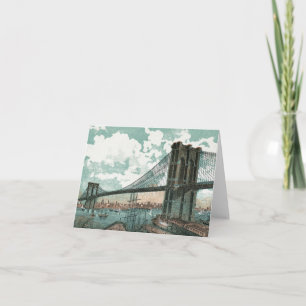 Brooklyn Bridge Note Kaart
