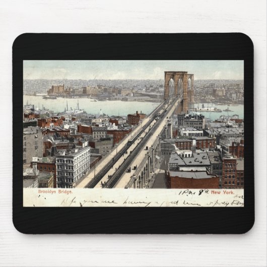 Brooklyn Bridge NY 1907 Muismat (Voorkant)