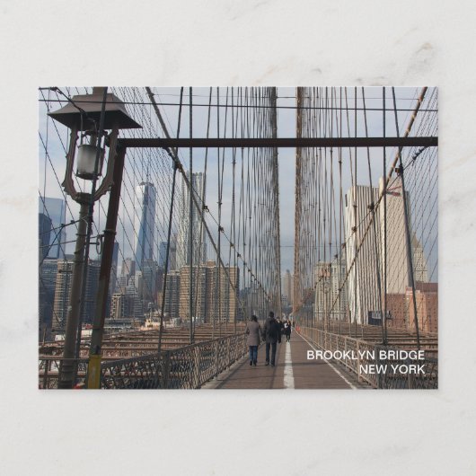 Brooklyn Bridge - NY New York nr 2 Briefkaart (Voorkant)