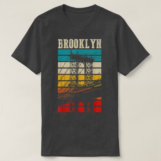 Brooklyn Bridge  NY NYC Pride New York City T-shirt (Design voorkant)