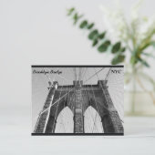 Brooklyn Bridge NYC Briefkaart (Staand voorkant)