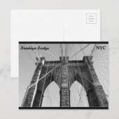 Brooklyn Bridge NYC Briefkaart (Voorkant / Achterkant)