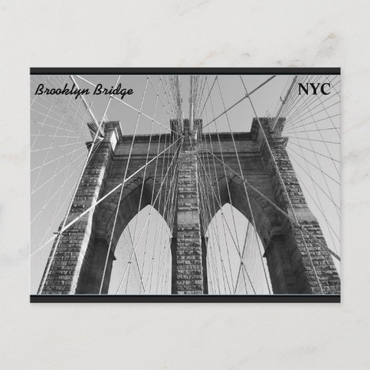 Brooklyn Bridge NYC Briefkaart (Voorkant)