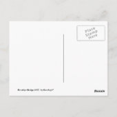 Brooklyn Bridge, NYC Briefkaart (Achterkant)