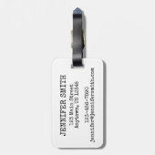 Brooklyn Bridge NYC New York City Architecture Bow Bagagelabel (Achterkant verticaal)