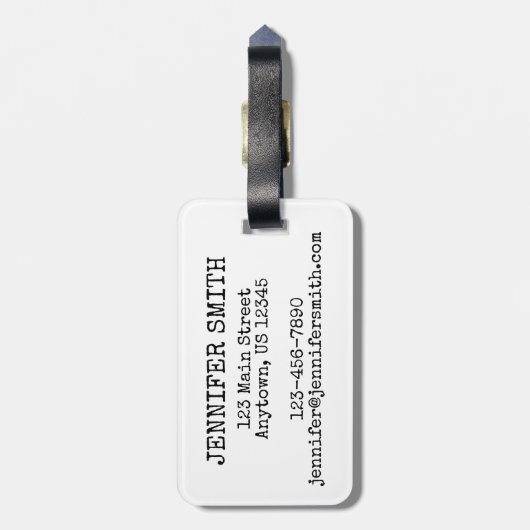 Brooklyn Bridge NYC New York City Architecture Bow Bagagelabel (Achterkant verticaal)