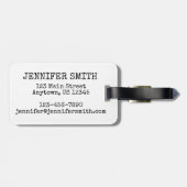 Brooklyn Bridge NYC New York City Architecture Bow Bagagelabel (Achterkant horizontaal)