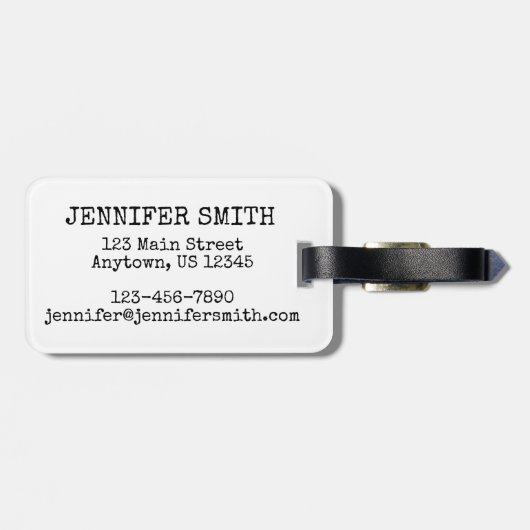 Brooklyn Bridge NYC New York City Architecture Bow Bagagelabel (Achterkant horizontaal)