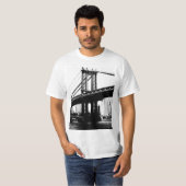 Brooklyn Bridge Nyc New York Mannen Modern T-shirt (Voorkant volledig)