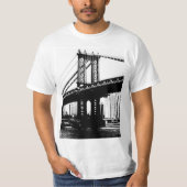 Brooklyn Bridge Nyc New York Mannen Modern T-shirt (Voorkant)