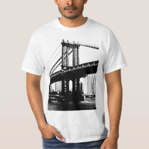 Brooklyn Bridge Nyc New York Mannen Modern T-shirt