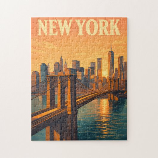 Brooklyn Bridge NYC Reis New York Puzzel (Verticaal)