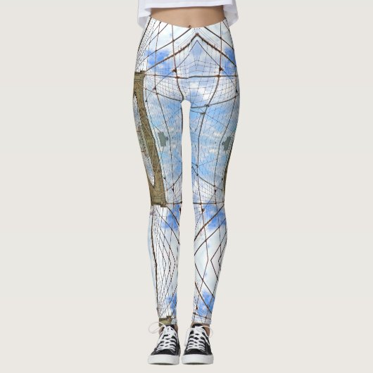 Brooklyn Bridge NYC Yoga Broek Leggings (Voorkant)