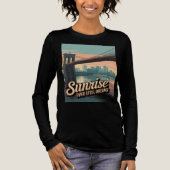 Brooklyn Bridge Ochtendwandeling Tri-Blend Shirt (Voorkant)