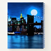 Brooklyn Bridge onder de naam Full Moon Journal Notitieboek (Achterkant)