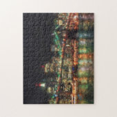 Brooklyn Bridge op de nachtelijke puzzel Legpuzzel (Verticaal)