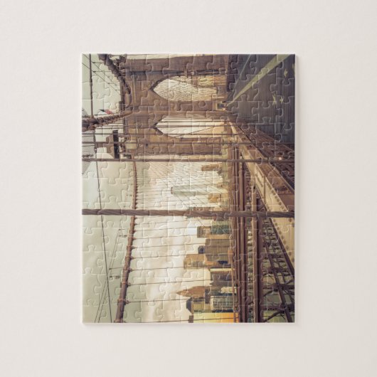 Brooklyn Bridge op Sunset Legpuzzel (Verticaal)