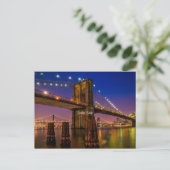 Brooklyn Bridge op Twilight Briefkaart (Staand voorkant)