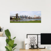 Brooklyn Bridge Panoramic Poster (Thuiskantoor)