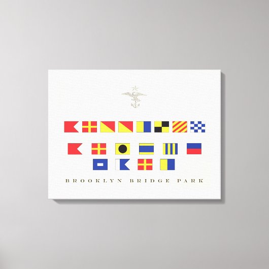 Brooklyn Bridge Park Canvas Afdruk (Voorkant)