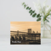 Brooklyn Bridge (pas het aan!) Briefkaart (Staand voorkant)