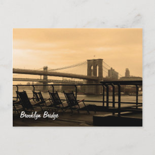 Brooklyn Bridge (pas het aan!) Briefkaart