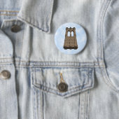 Brooklyn Bridge Pijler: 3D Model: Knop / Speld Ronde Button 5,7 Cm (In situ)